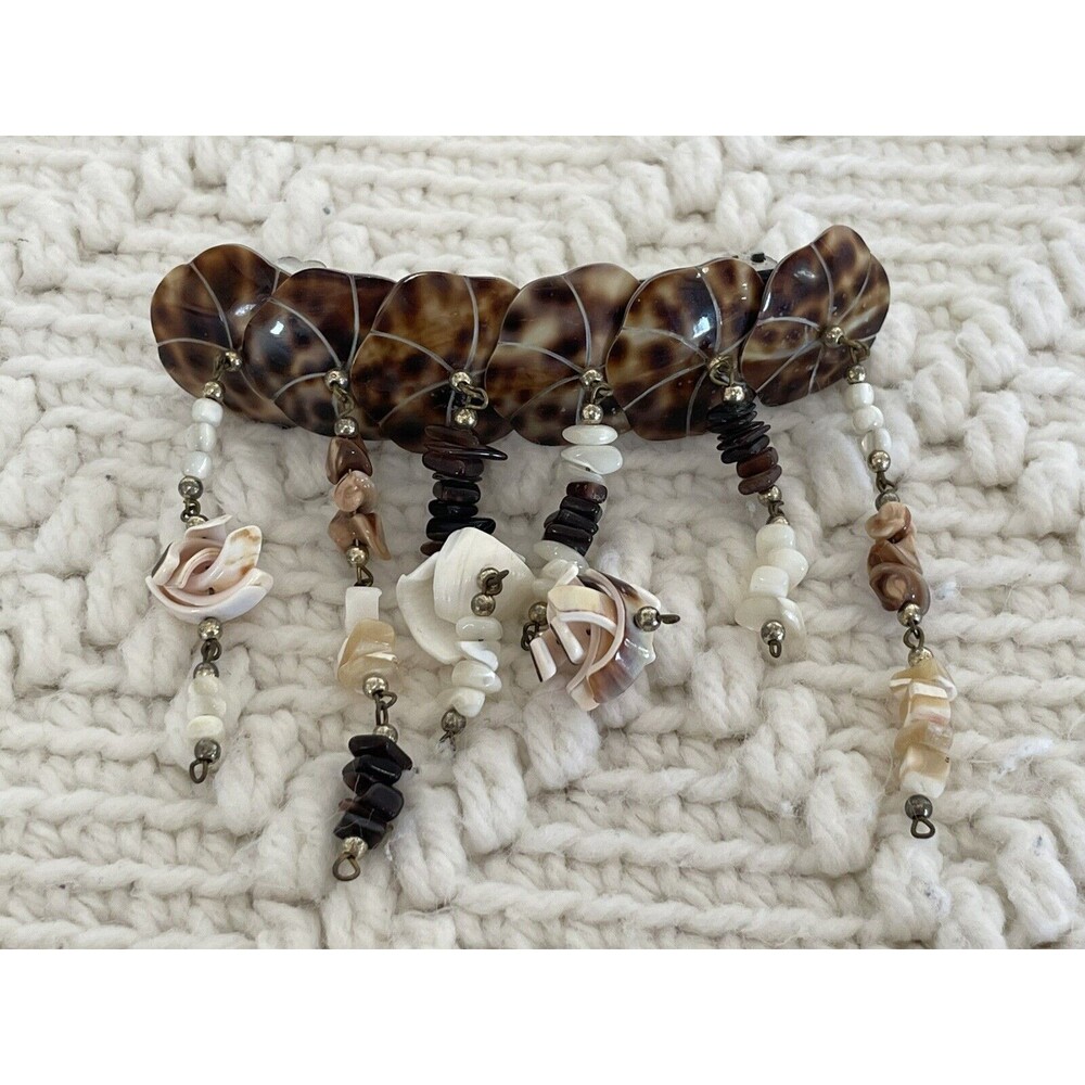Shell Hair Barrett Dangle Chunky Beachy Vibes
